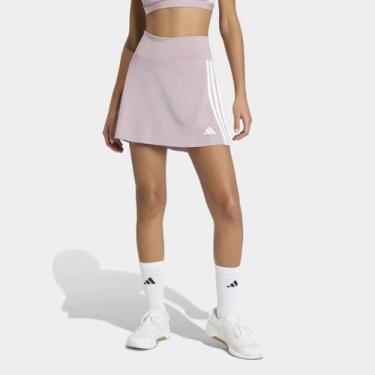 Imagem de Saia Adidas 3 Listras Feminina, Chumbo, P