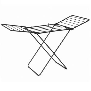 Imagem de Varal Chao Dobravel Aco Inox Abas Secagem Rapida Roupas Resistente Portatil Compacto