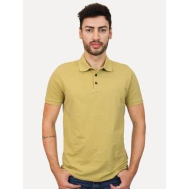 Imagem de Polo Ellus Masculina Piquet Classic Easa Mostarda-Masculino