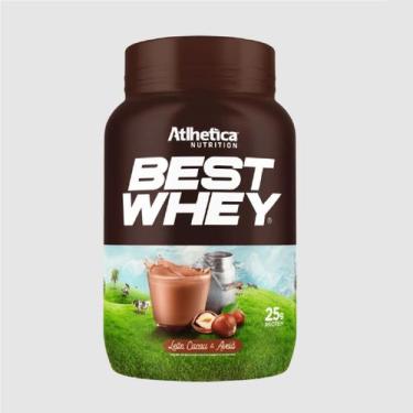 Imagem de Best Whey Protein Atlhetica Nutrition - 900g, Unico, Leite/Avelã