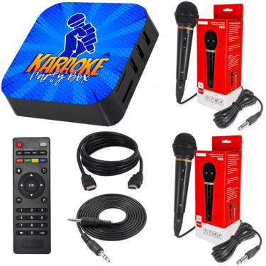 Imagem de Karaokê Party Box Profissional+2 Microfones com fio +De 2000 Músicas (Catalogo digital)...