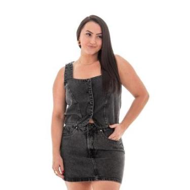 Imagem de Top Corset Jeans Feminino Arauto-Feminino