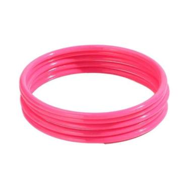 Imagem de Conjunto De Pulseiras Geométricas De Acrílico Coloridas Neon, Acessóri