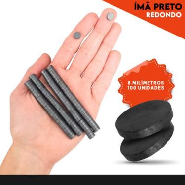 Imagem de Imã - Kit C/ 100 - Diversos Tamanhos Mazzal Tamanhos::8mm - oem