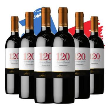 Imagem de Kit 6 Vinho 120 Reserva Especial Carmenere 750ml- Chileno - Flexinter