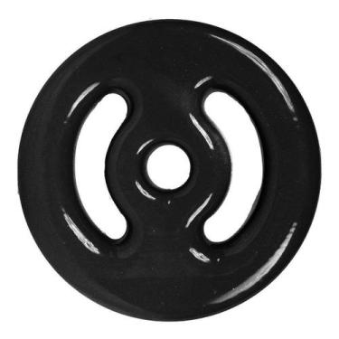 Imagem de Anilha Vazada 3kg Unibrás Emborrachada (Unidade), Preto, Único, Homem