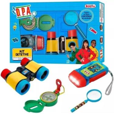 Imagem de Kit Detetive D.P.A. Brincando de Profissões  Brinquedo Educativo Para 