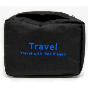 Imagem de Necessaire de Nylon para Viagem preta - Única - Unica