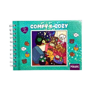 Imagem de Livro - Comfy and Cozy Green - Livro de Colorir