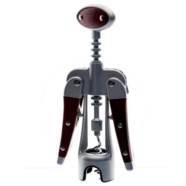 Imagem de Saca-Rolhas Fracalanza Abridor Tipo Sommelier em Aço Inox e Madeira Design Atemporal para Degustação Inox