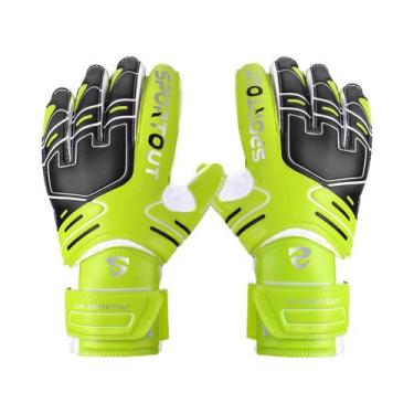 Imagem de Luvas De Goleiro Para Jovens E Adultos Com Forte Aderência, Látex De 4