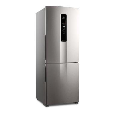 Imagem de Geladeira Electrolux Inverse Frost Free Inverter 490L Autosense Foodcontrol Gaveta Hortinatura IB7S Inox 220V