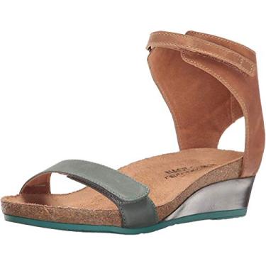 Imagem de NAOT Prophecy Feminino, Couro verde marinho/couro marrom latte, 5.5-6