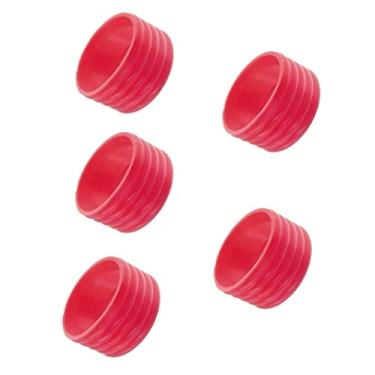 Imagem de DYNWAVE 5 Peças Elástico para Raquete de Badminton com Alça de Silicone, Vermelho