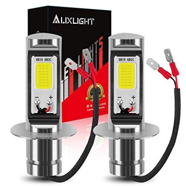 Imagem de AUXLIGHT H3 Lâmpadas de LED para neblina 6000 K Xenon branco, super brilhante de alta potência COB chips LED neblina luzes de corrida diurna DRL lâmpadas de substituição para carros, caminhões (pacote com 2)