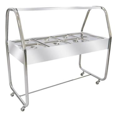 Imagem de Estufa de Aquecimento 8 Cubas 1 1/1 Venâncio Termo Cromada EA8TC