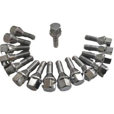 Imagem de Jogo Parafuso Roda Cromado 19 Mm 16 Pecas Fiat Tipo Isofix