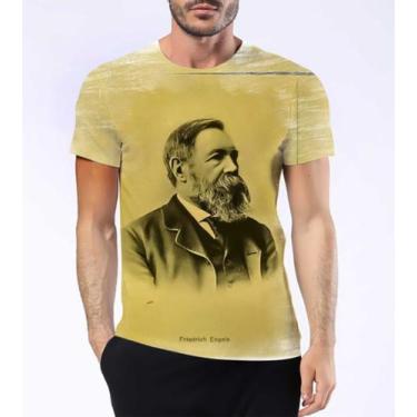 Imagem de Camisa Camiseta Friedrich Engels Revolução Socialismo Hd 2 - Estilo Kr