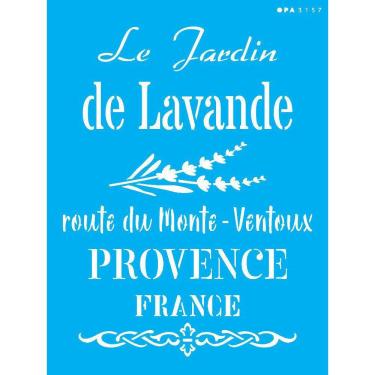 Imagem de Stencil 15X20 Frase Le Jardin De Lavande - Opa 3157