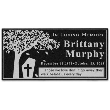 Imagem de JPAFHLM Lápide de mármore personalizada personalizada, pedra memorial do jardim, data de nome personalizado para comemorar a pedra memorial do seu ente querido, monumento de lápide do marcador de cemitério (ST7)