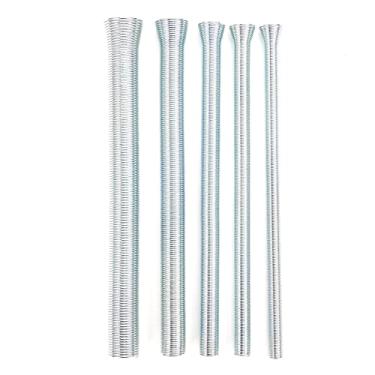 Imagem de Conjunto de dobrador de tubo de mola, kit profissional prático 5 em 1, conveniente para tubos de aço de cobre macio e alumínio e parede fina para a maioria das pessoas