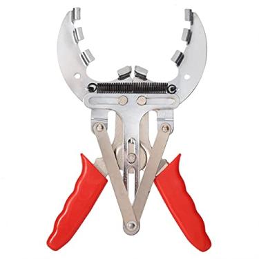 Imagem de EVGATSAUTO Expansor de anel de pistão, alicate de 10 cm/15 cm, aço e plástico, vermelho, cabo ergonômico, instalador e removedor de anel de pistão