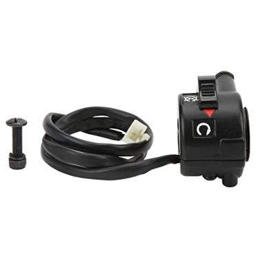 Imagem de Interruptor do acelerador, Akozon 22 mm/0,87 pol. Interruptor do acelerador de bicicleta off-road substituição do interruptor de desligamento do guidão para PW80 1983-2006