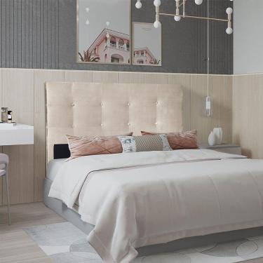 Imagem de Cabeceira Solteiro 0,90m Berlim Suede Bege