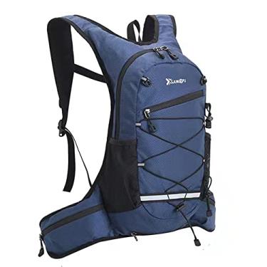 Imagem de Mochila de esportes ao ar livre, mochila de hidratação de ciclismo, mochila impermeável para caminhadas cross-country JUNleTU-2033 (Azul marinho)