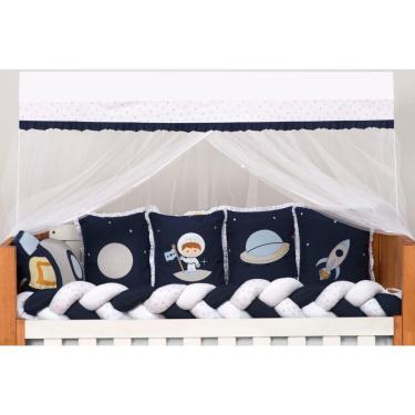 Imagem de Kit Berço Completo de 10Pçs Astronauta Baby Magia Menino