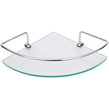 Imagem de Porta Shampoo E Condicionador De Canto Com Vidro Claro Temperado