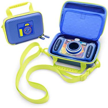Imagem de CASEMATIX Camera Case Compatible with VTech KidiZoom Camera and Camera Accessories with Shoulder Strap and Padded Interior Divider, Blue Travel Case Only