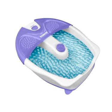 Imagem de Conair Banho de spa calmante para pedicure com massagem vibratória calmante, massageador de pés relaxante com jatos, azul/branco
