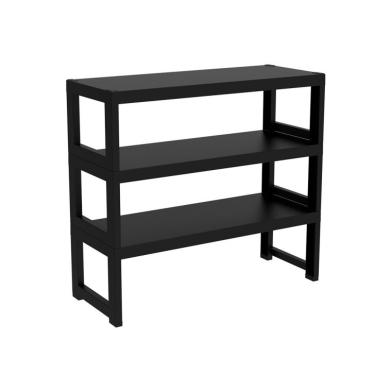 Imagem de Estante Quadra com 3 Prateleiras Preta