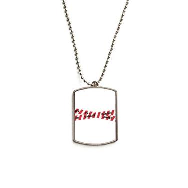 Imagem de DIYthinker Colar com pingente de etiqueta de cachorro em aço inoxidável sem entrada