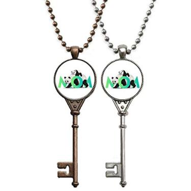 Imagem de OFFbb-USA Colar com pingente de panda de animal materno para decoração de casais