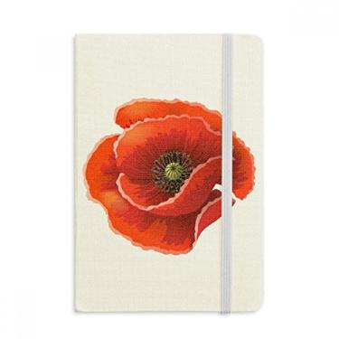 Imagem de Caderno de flores vermelhas Big Corn com capa dura em tecido oficial