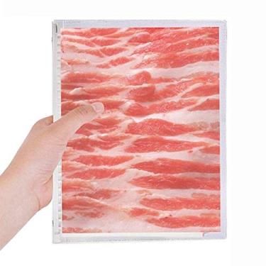 Imagem de Caderno de textura de carne de porco Mutton com folhas soltas e diário recarregável