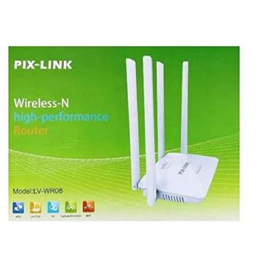 Imagem de Roteador Wireless Wr-08 300mbps 4 Antenas Pix-link Lv-wr08