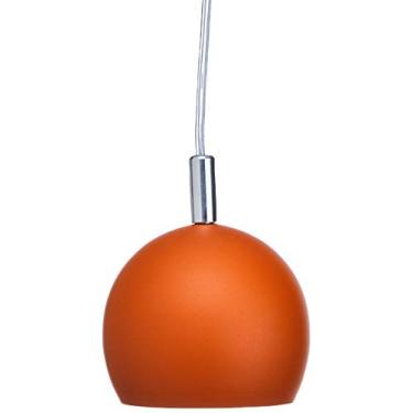 Imagem de Pendente Redondo Ref 3079 Laranja Soquete GU10 1 Lampada (12 X 12 X 10 cm) Bivolt Fabricado em aluminio/vidro Pantoja&Carmona