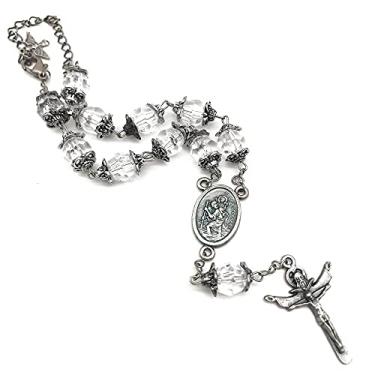 Imagem de Dezena Acrílica Para Carro São Cristóvão E De Nossa Senha Aparecida