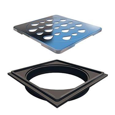 Imagem de Grelha para Ralo Quadrado 10cm x 10cm Inox Polido Novii