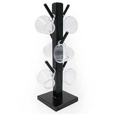 Imagem de Kit Suporte 6 Xicaras Acrílico Cristal Café Espaço Cantinho