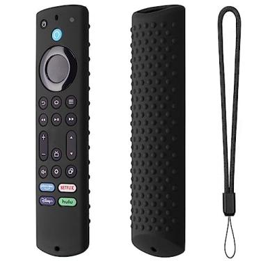 Imagem de Adequado para Amazon TV Omni Series smart TV Fire TV 4 caa protetora de silicone conjunto preto Amazon TV Series smart TV