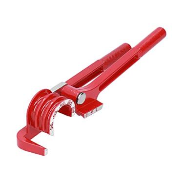 Imagem de Dobrador de tubo, 3 compartimentos, manual de economia de trabalho, liga de alumínio, dobrador de tubos precisos para garagem para casa para reparo de veículos