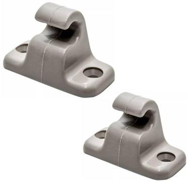 Imagem de Par Suporte Presilha Quebra Sol Cinza Kadett Chevette Chevy 500 Marajo Monza A20 C20 D20 Bonanza