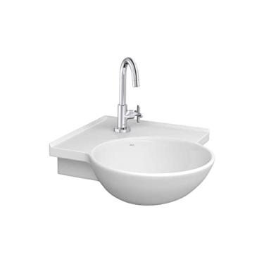 Imagem de Lavatório Suspenso de Canto com Mesa Branco L.76.17