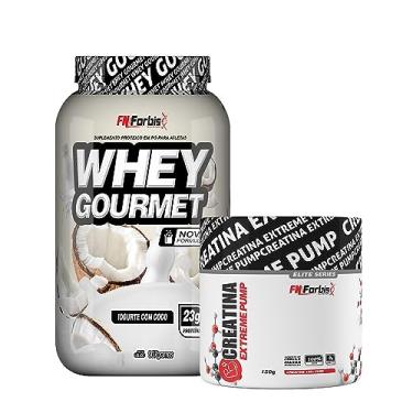 Imagem de Whey Protein Gourmet Pote 907g + Creatina Extreme Pump Elite Series 150g - FN Forbis Nutrition (Iogurte de Coco)