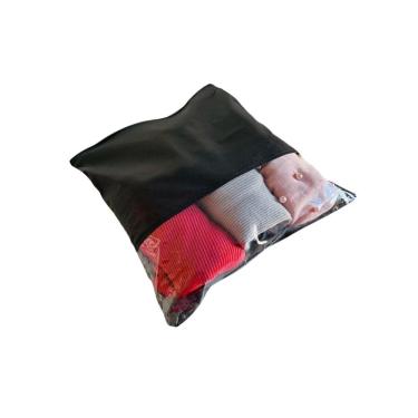 Imagem de Kit 30 Sacos Tnt Organizador Roupas Sapatos 33x40 Com Visor