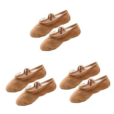 Imagem de GLEAVI 3 Pares Sapatos De Bailarina Sapatilhas De Balé Sapatos De Balé Barra Sapatos De Balé Princesa Sapatos De Balé Chinelos Sapatos De Dança Do Ventre Sapatos De Exercício Ioga